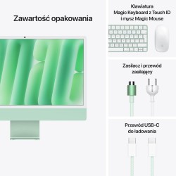 Apple iMac M4 10-CORE CPU 10-CORE GPU, 24GB RAM, 512GB SSD, Klawiatura Magic Keyboard z Touch ID
