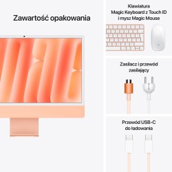 Apple iMac M4 10-CORE CPU 10-CORE GPU, 24GB RAM, 512GB SSD, Klawiatura Magic Keyboard z Touch ID